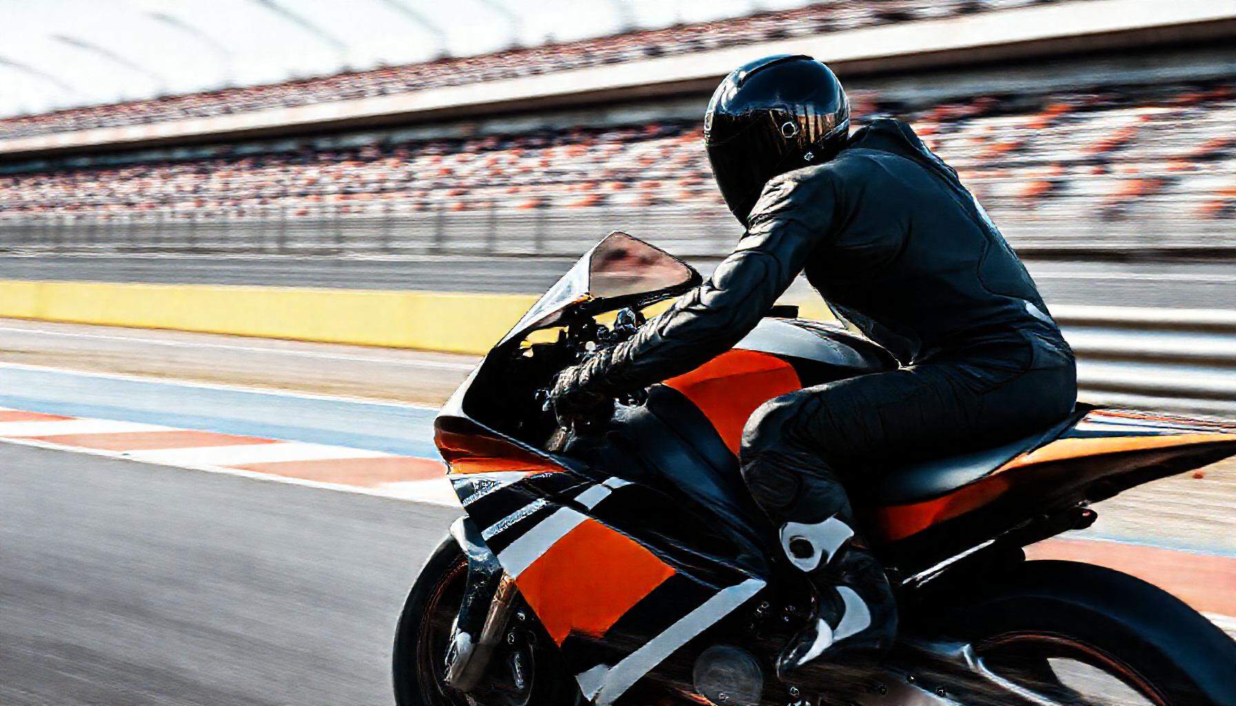Piloto Moto2 alta velocidade pista corrida