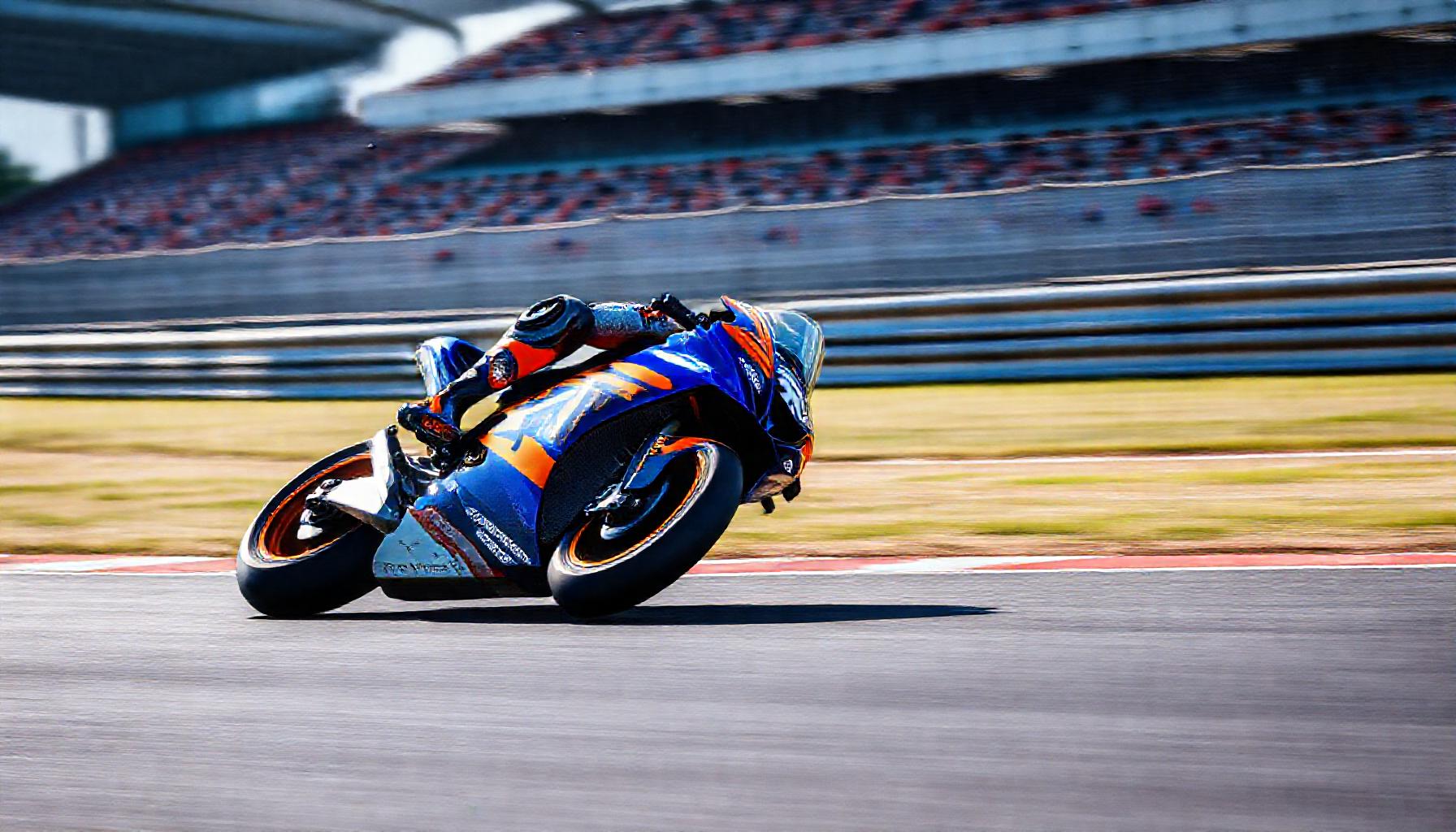 Moto Moto2 chassi Kalex em curva na pista